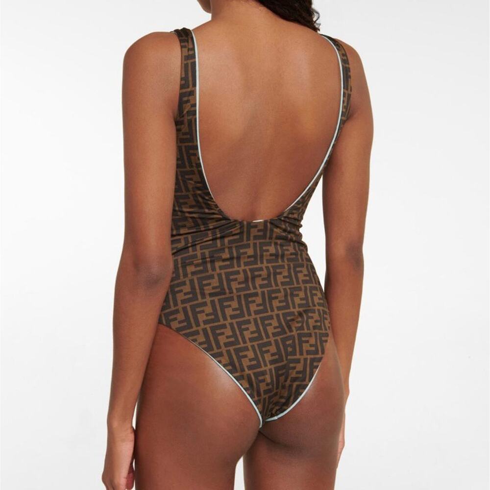 FENDI FF logo reversible swimsuit bodysuit - Picture 4 of 9